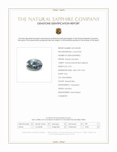 0.92 Ct. Greenish Blue Sapphire from Montana Scan Report