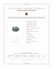 0.92 Ct. Greenish Blue Sapphire from Montana Scan Report