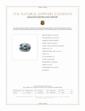 0.92 Ct. Greenish Blue Sapphire from Montana Scan Report