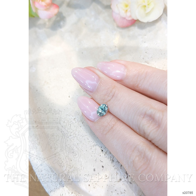 0.92 Ct. Greenish Blue Sapphire from Montana