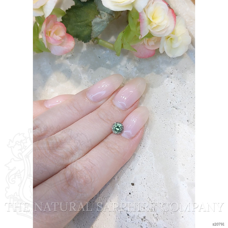 0.93 Ct. Green Sapphire from Montana
