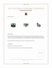 0.94 Ct. Bluish Green Sapphire from Montana Appraisal