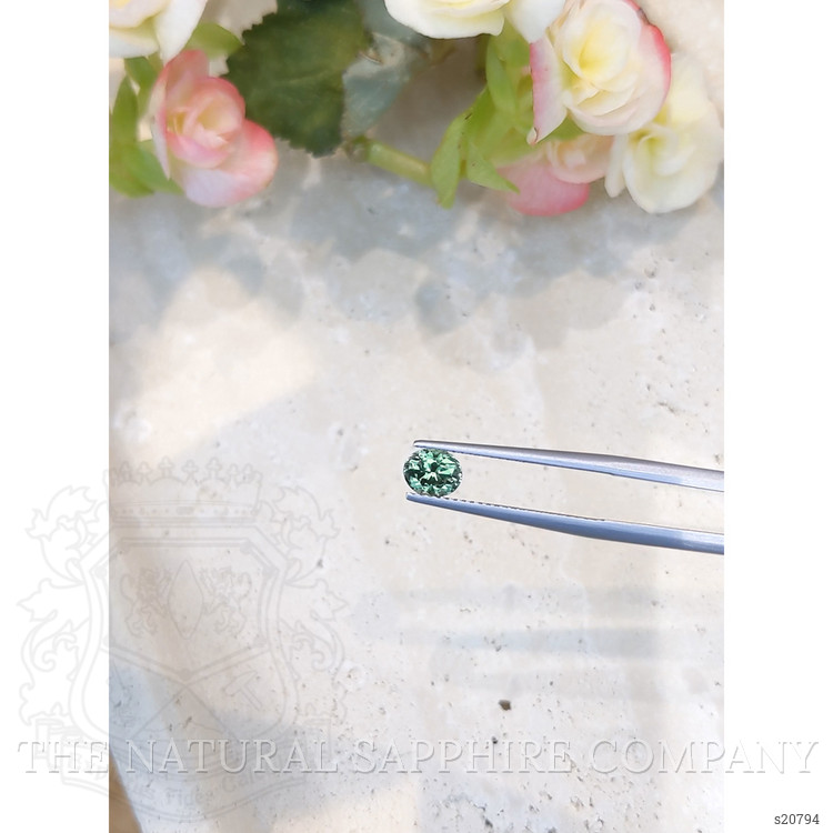 0.94 Ct. Bluish Green Sapphire from Montana