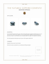 0.95 Ct. Bluish Green Sapphire from Montana Appraisal