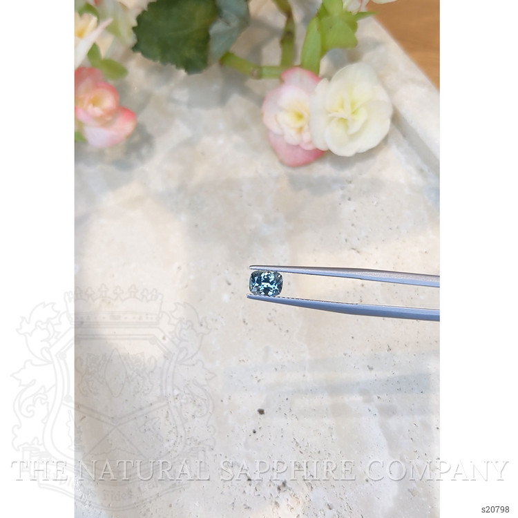 0.95 Ct. Bluish Green Sapphire from Montana