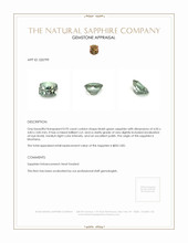 0.95 Ct. Bluish Green Sapphire from Montana Appraisal