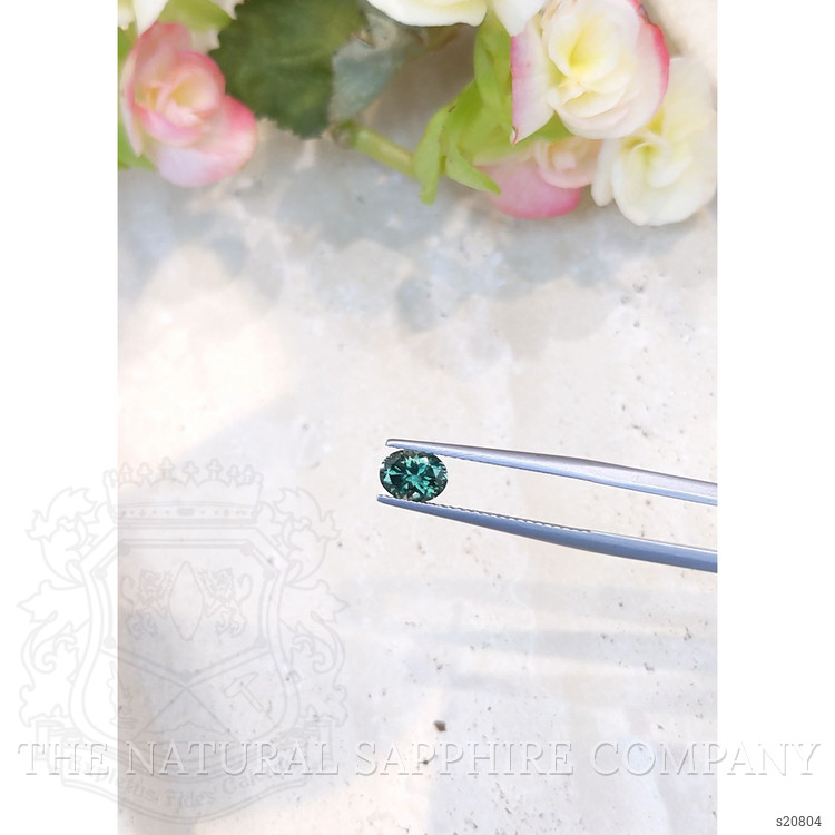 0.97 Ct. Bluish Green Sapphire from Montana