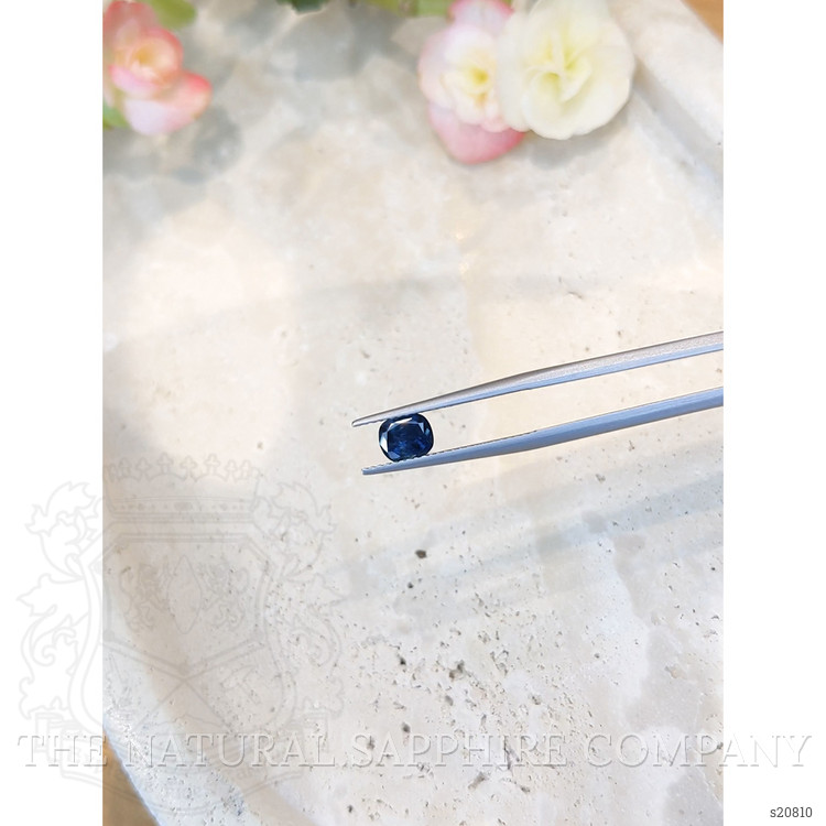 0.98 Ct. Greyish Blue Sapphire from Montana