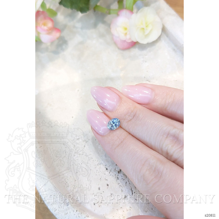 0.98 Ct. Greyish Blue Sapphire from Montana