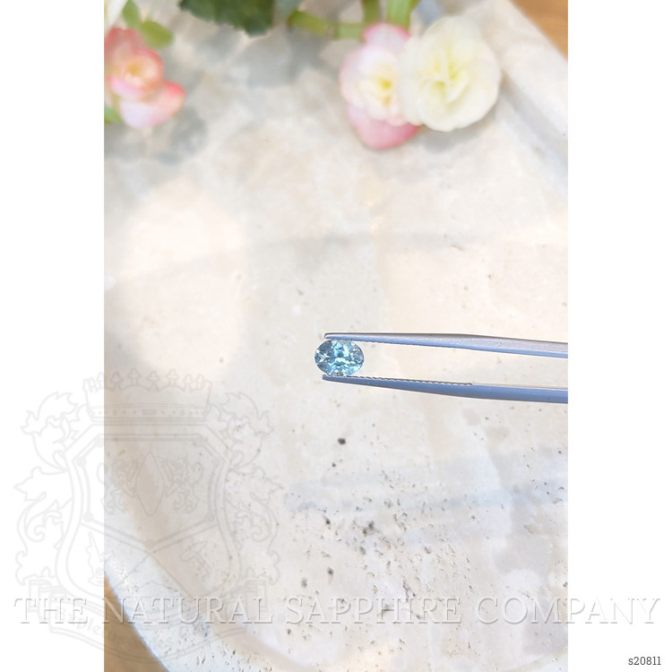 0.98 Ct. Greyish Blue Sapphire from Montana