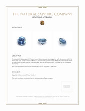 0.99 Ct. Purplish Blue Sapphire from Montana Appraisal