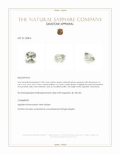 1.00 Ct. Yellowish Green Sapphire from Montana Appraisal
