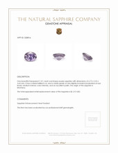 1.01 Ct. Purple Sapphire from Montana Appraisal