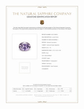 1.01 Ct. Purple Sapphire from Montana Scan Report