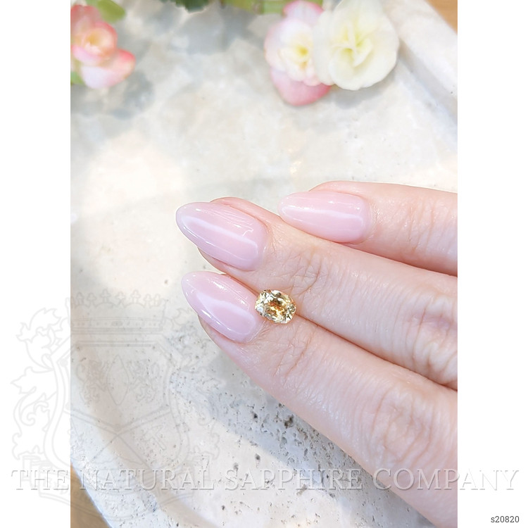 1.10 Ct. Yellowish Orange Sapphire from Montana