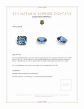 6.02 Ct. Greenish Blue Sapphire from Ceylon (Sri Lanka) Appraisal