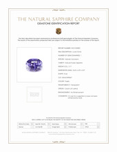 2.17 Ct. Purple Sapphire from Ceylon (Sri Lanka) Scan Report