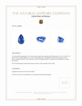 0.53 Ct. Blue Sapphire from Ceylon (Sri Lanka) Appraisal