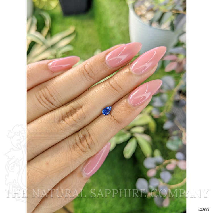 0.53 Ct. Blue Sapphire from Ceylon (Sri Lanka)