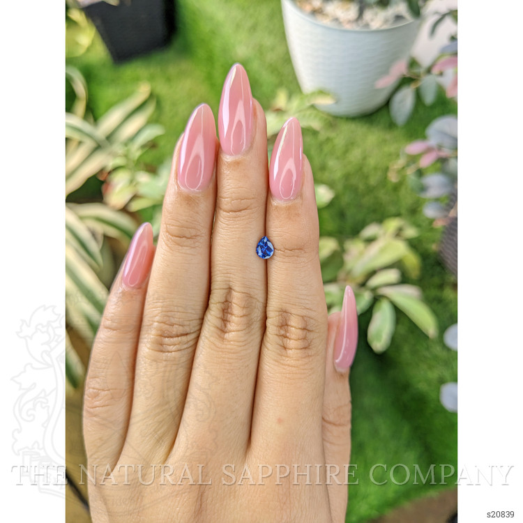 0.43 Ct. Blue Sapphire from Ceylon (Sri Lanka)
