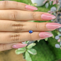 0.43 Ct. Blue Sapphire from Ceylon (Sri Lanka) Life Style