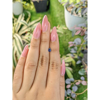 0.38 Ct. Blue Sapphire from Ceylon (Sri Lanka) Life Style