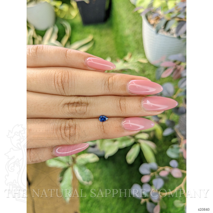 0.38 Ct. Blue Sapphire from Ceylon (Sri Lanka)