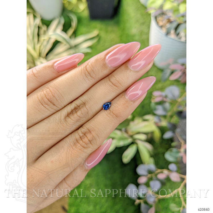 0.38 Ct. Blue Sapphire from Ceylon (Sri Lanka)