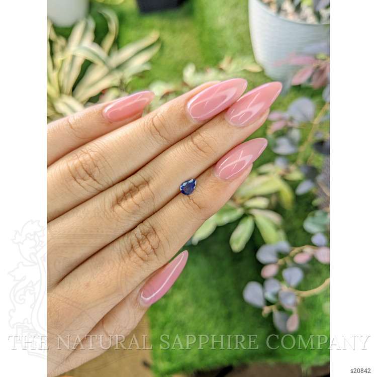 0.40 Ct. Blue Sapphire from Ceylon (Sri Lanka)