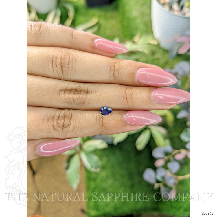 0.40 Ct. Blue Sapphire from Ceylon (Sri Lanka)