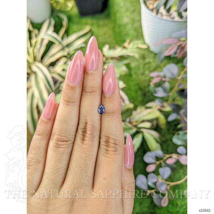 0.40 Ct. Blue Sapphire from Ceylon (Sri Lanka)
