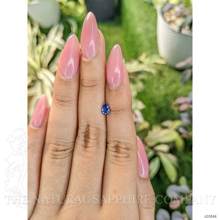 0.39 Ct. Blue Sapphire from Ceylon (Sri Lanka)