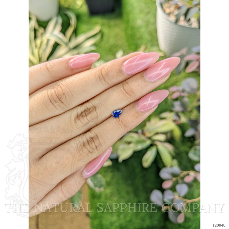 0.43 Ct. Blue Sapphire from Ceylon (Sri Lanka)