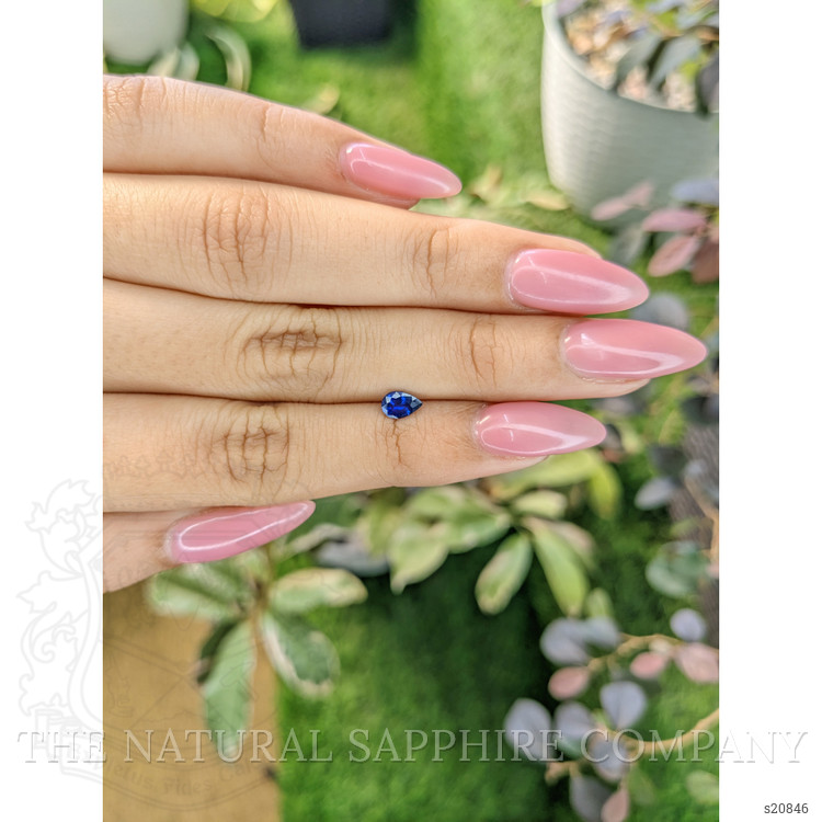 0.43 Ct. Blue Sapphire from Ceylon (Sri Lanka)