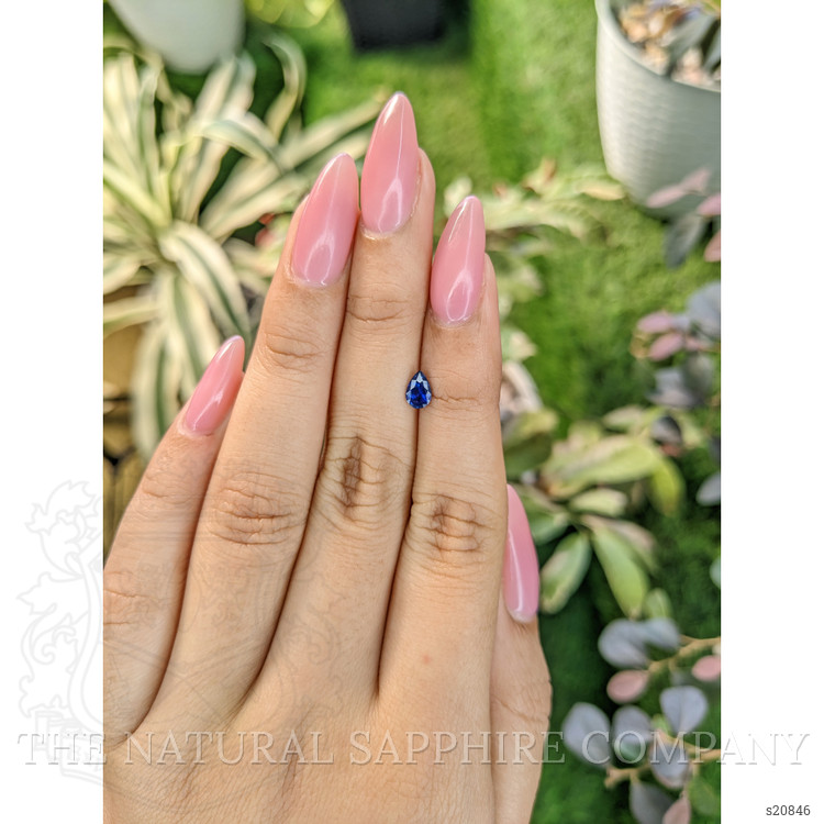 0.43 Ct. Blue Sapphire from Ceylon (Sri Lanka)