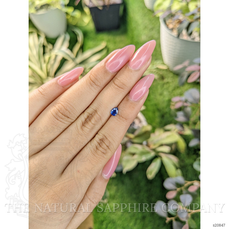 0.38 Ct. Blue Sapphire from Ceylon (Sri Lanka)