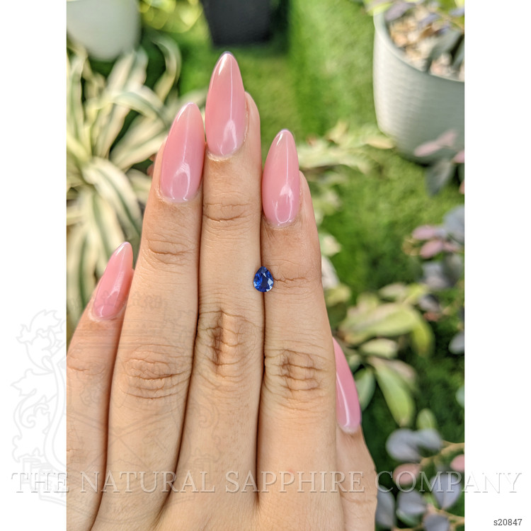 0.38 Ct. Blue Sapphire from Ceylon (Sri Lanka)