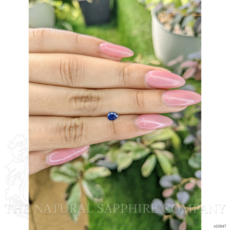 0.38 Ct. Blue Sapphire from Ceylon (Sri Lanka)