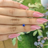 0.35 Ct. Blue Sapphire from Ceylon (Sri Lanka) Life Style