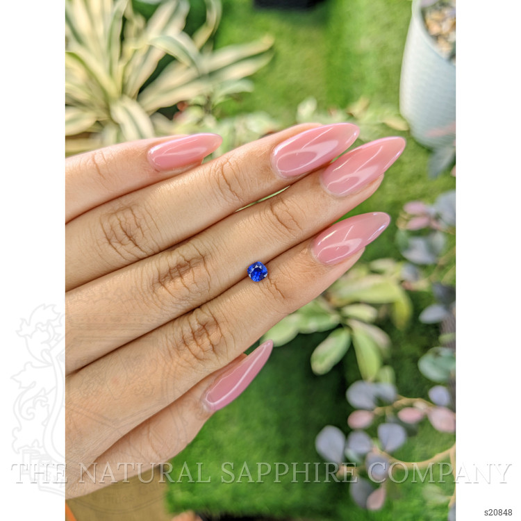 0.35 Ct. Blue Sapphire from Ceylon (Sri Lanka)