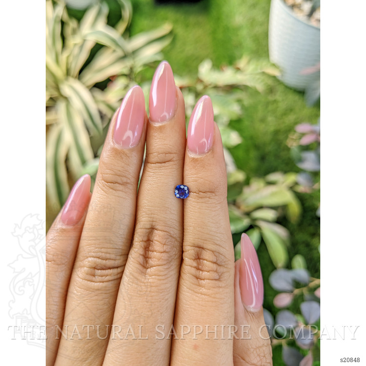 0.35 Ct. Blue Sapphire from Ceylon (Sri Lanka)