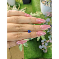 0.49 Ct. Blue Sapphire from Ceylon (Sri Lanka) Life Style