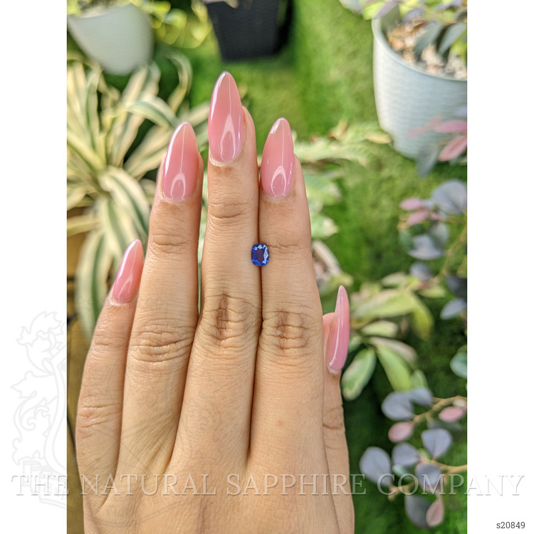 0.49 Ct. Blue Sapphire from Ceylon (Sri Lanka)