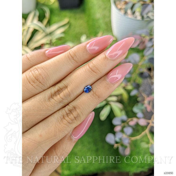 0.51 Ct. Blue Sapphire from Ceylon (Sri Lanka)