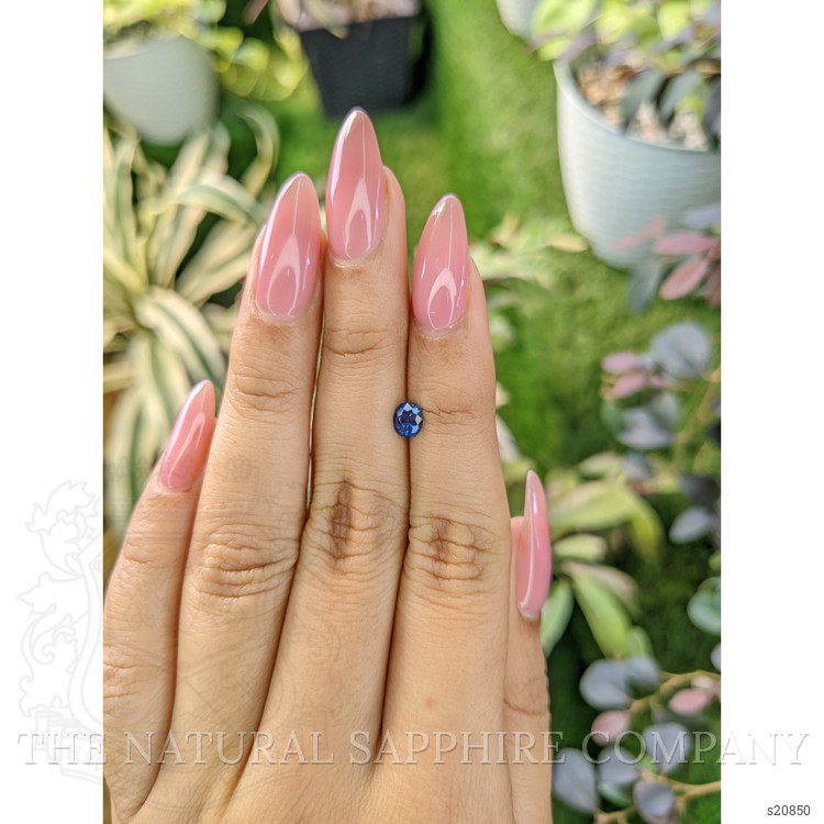 0.51 Ct. Blue Sapphire from Ceylon (Sri Lanka)