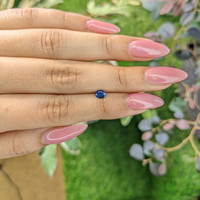 0.37 Ct. Blue Sapphire from Ceylon (Sri Lanka) Life Style