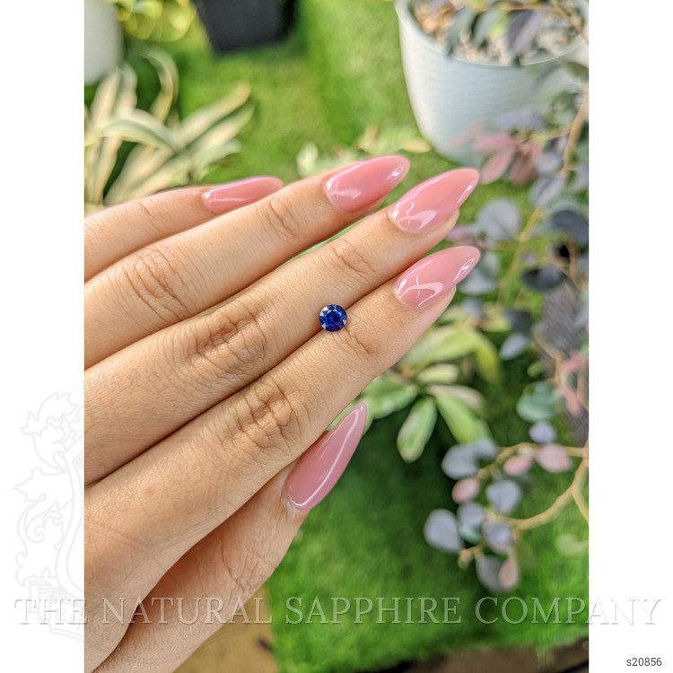 0.78 Ct. Blue Sapphire from Ceylon (Sri Lanka)