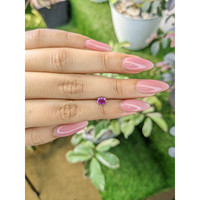 0.70 Ct. Purplish Pink Sapphire from Ceylon (Sri Lanka) Life Style