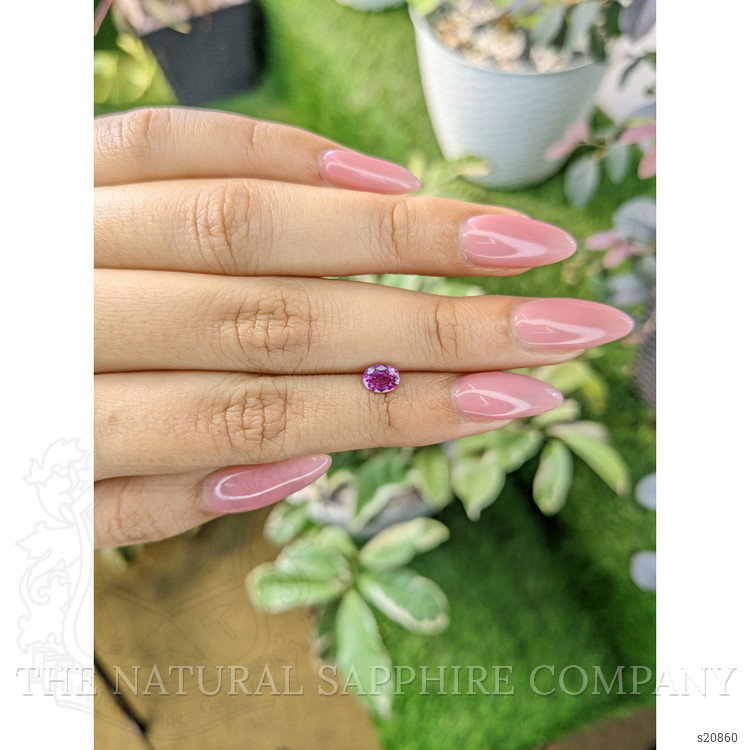 0.70 Ct. Purplish Pink Sapphire from Ceylon (Sri Lanka)