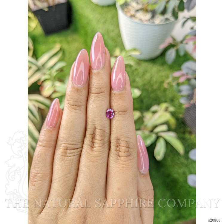 0.70 Ct. Purplish Pink Sapphire from Ceylon (Sri Lanka)
